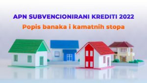 Popis banaka i kamatne stope za APN subvencionirane kredite